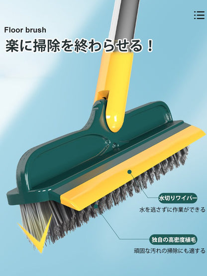 両用デッキブラシ